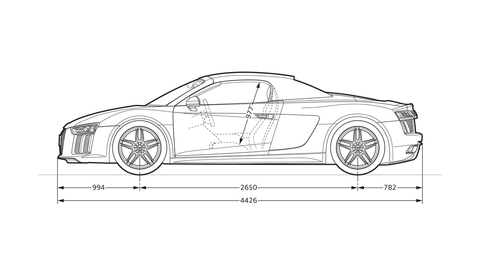 Audi a7 Sportback чертеж